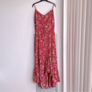 NANETTE LEPORE Red Floral Maxi Dress